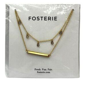 FOSTERIE Layered Gem Necklace